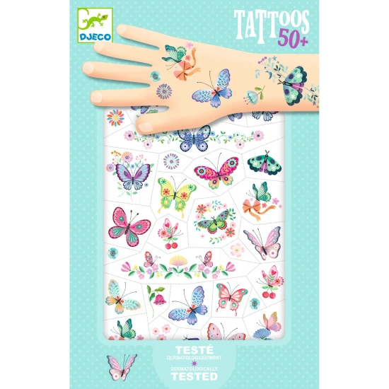 Tetoválások Csillámos pillangók