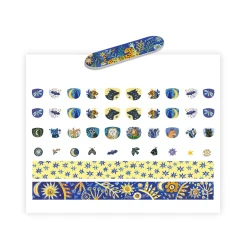 Holdfény Tükörképek Köröm Matricák