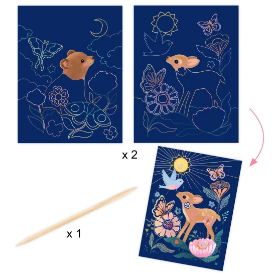 6 darabos, kreatív, bolyhos dobozos játékkészlet