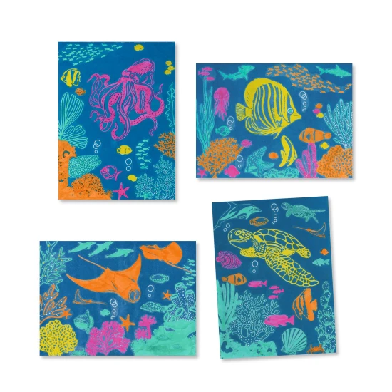 Kreatív cianotípia készlet Víz alatti világ