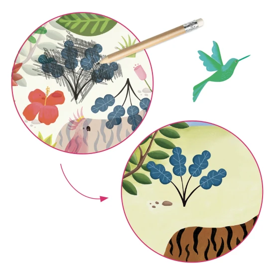 Henri Rousseau kreatív szettje, a Lush Wilderness