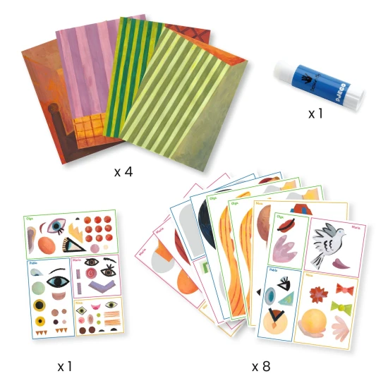 Pablo Picasso kreatív kollázskészlete