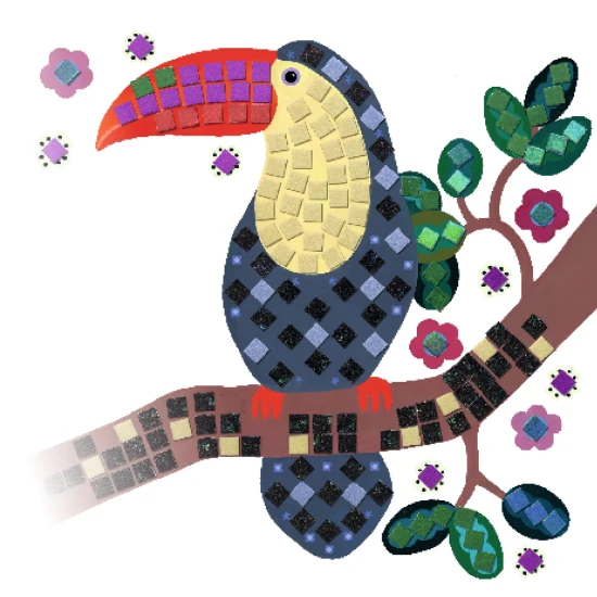 Habmozaik baldachin, számok alkotása