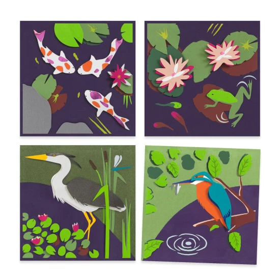 3D képek ragasztása a vízparton