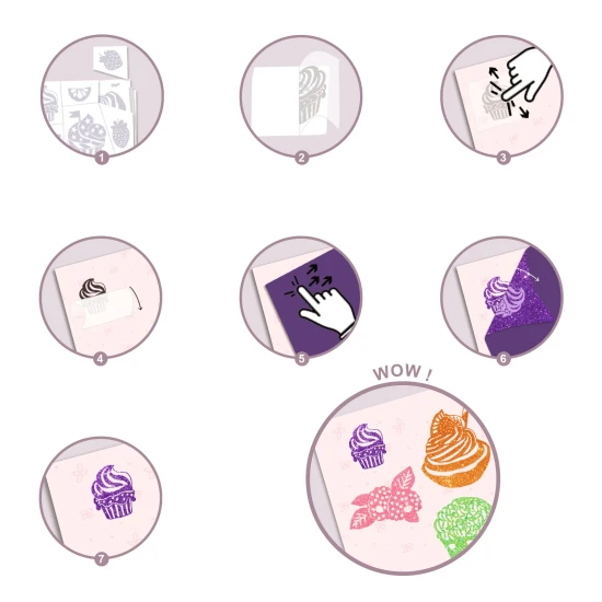 Művészeti matricák finomságok