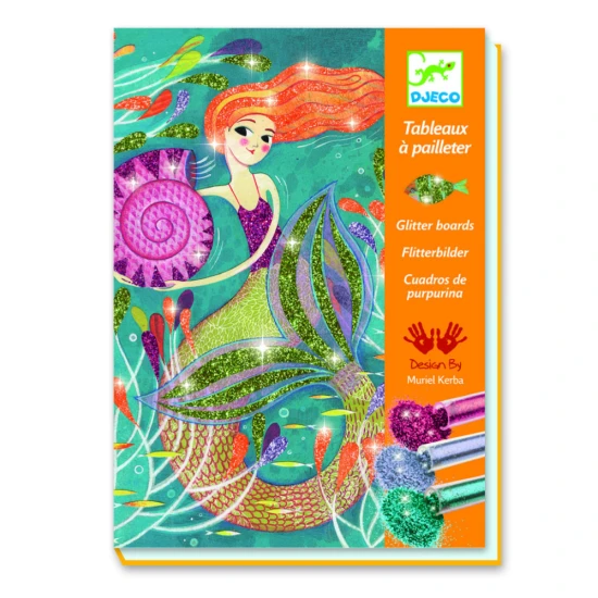 Csillogó sablonok Mermaid Glow - kreatív készlet gyerekeknek