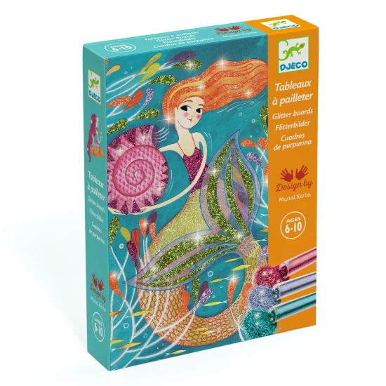 Csillogó sablonok Mermaid Glow - kreatív készlet gyerekeknek
