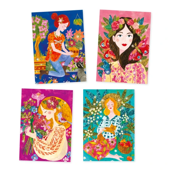 Csillámos alkotások viráglányoknak