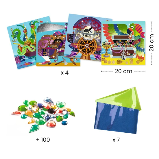 Kreatív készlet kalózok gyémántokkal