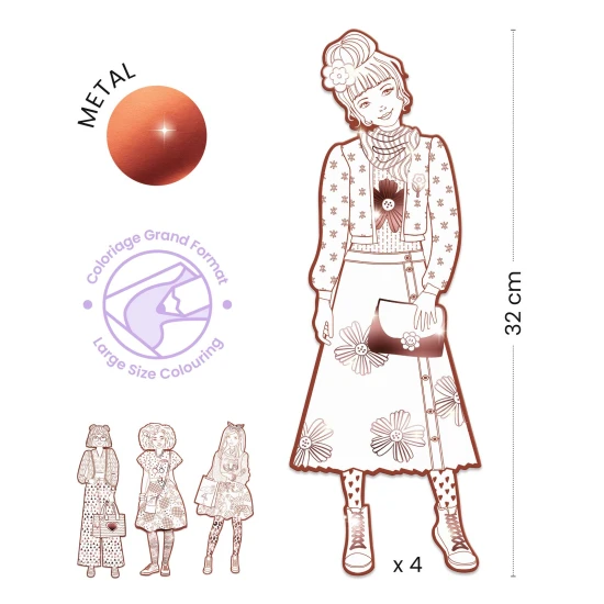 Nagyméretű kifestőkönyvek: Nina és barátai (4 db)