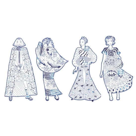 Laura és barátai nagyméretű színező oldalak