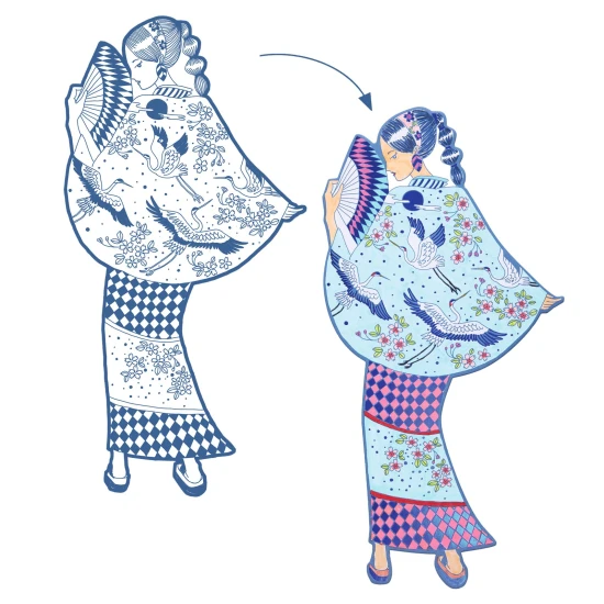 Laura és barátai nagyméretű színező oldalak