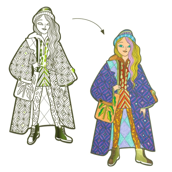 Nagyméretű kifestőkönyvek: Bowie és barátai (4 db)