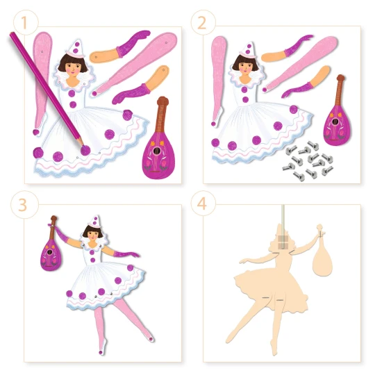 Papírfigurák Táncos