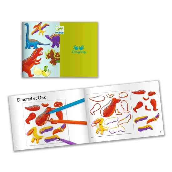 Papírfigurák dinoszauruszok