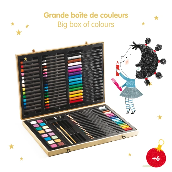 Nagyméretű művészeti készlet festéshez és rajzoláshoz