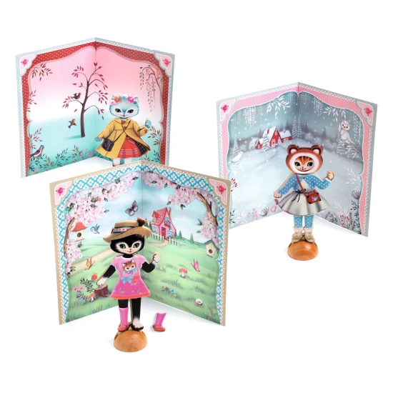 Kollázs Öltöztess fel 3 kiscicát