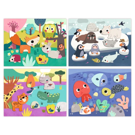 Első kollázs a kicsiknek Állatok