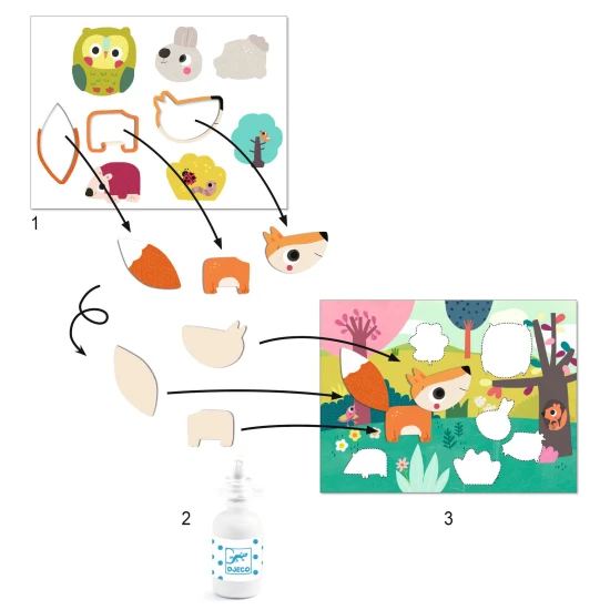 Első kollázs a kicsiknek Állatok