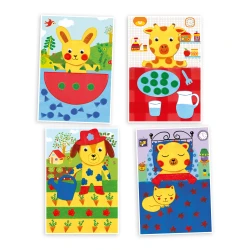 Szivacsfestés Kalandozások plüssállatokkal