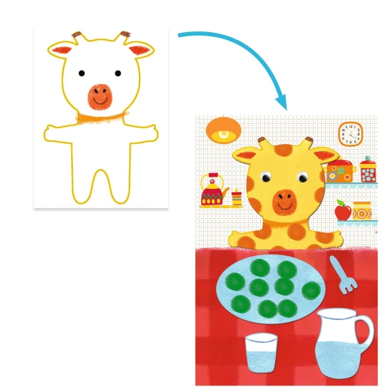 Szivacsfestés Kalandozások plüssállatokkal