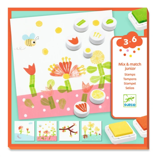 Kreatív bélyegzőkészlet virágok