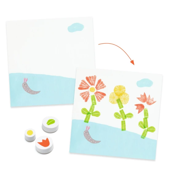 Kreatív bélyegzőkészlet virágok