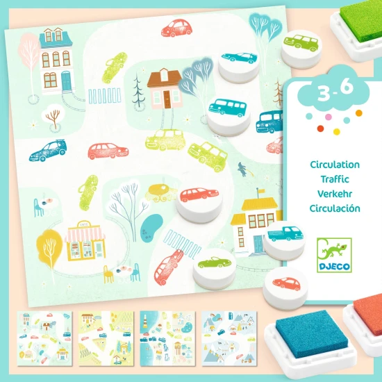 Kreatív bélyegzőkészlet Járművek