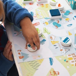 Kreatív bélyegzőkészlet Járművek