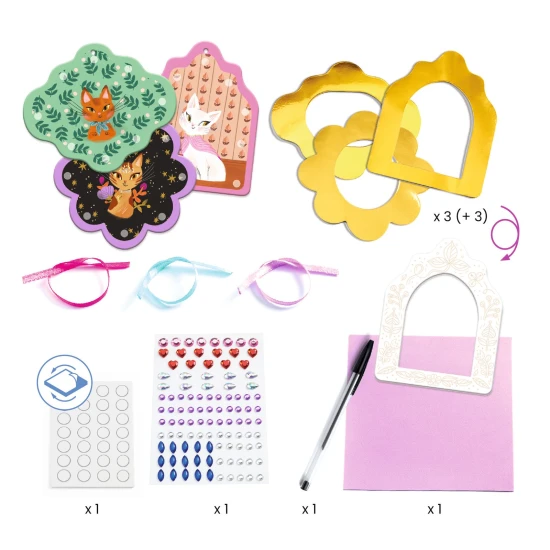 Djeco DIY Csináld magad Díszkeretek macskaportrék