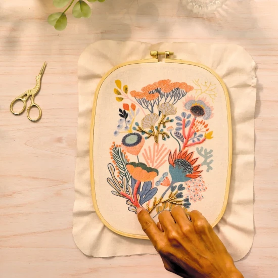 Gyöngyfűzés vászonra Flowers Atelier 58