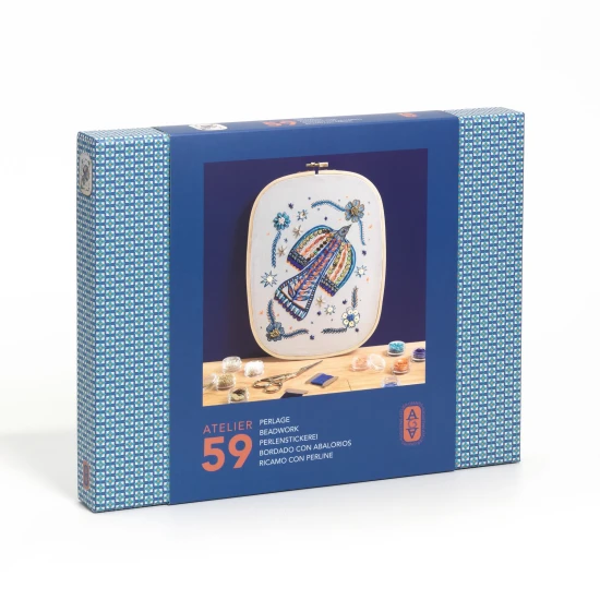 Gyöngyfűzés vászonra Bird Atelier 59