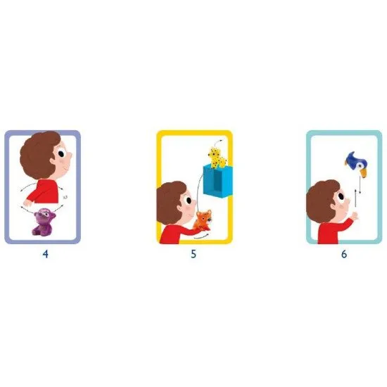 A Happy Jungle játék egy társasági játék, tele mozgással és ügyességgel.