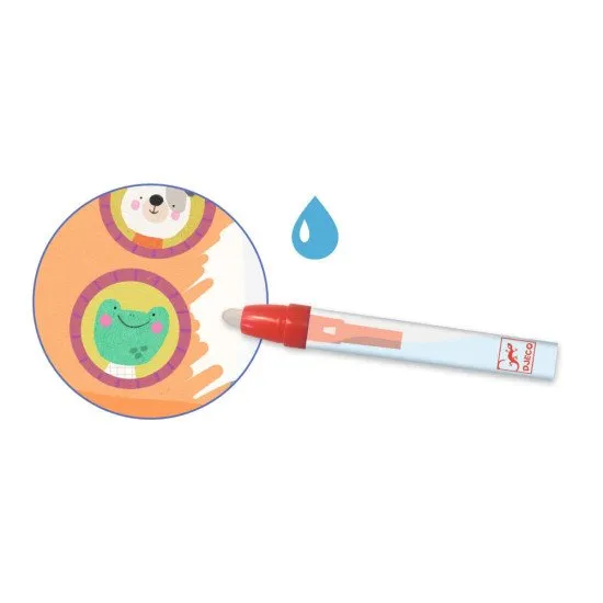 Újrafelhasználható, 4 darabos, kreatív, varázslatos akvarell festészethez szükséges képkészlet.