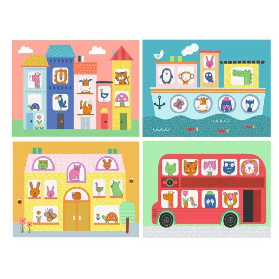 Pauszpapíron keresztüli átolvasás Az állatok fejlesztik a gyermekek képzelőerejét és kreatív gondolkodását.