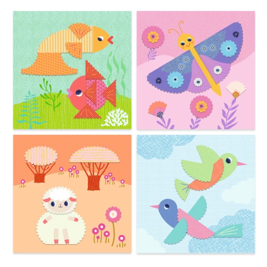 Papír kézműves állatok