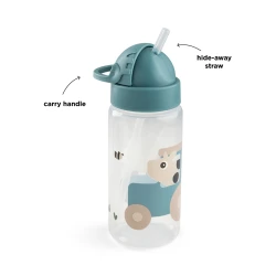 Szívószálas kulacs Tiny farm kék 350 ml Szívószálas kulacs Tiny farm kék 350 ml