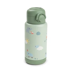 Szívószálas termosz kulacs Playground zöld 340 ml