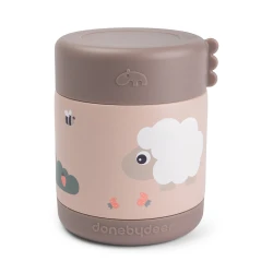 Ételtermosz Tiny farm rózsaszín 300 ml