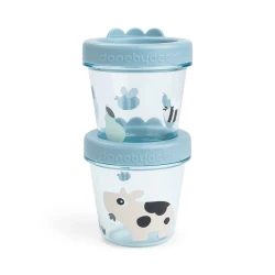Bébiétel tárolók Tiny farm kék – 2 db Bébiétel tárolók Tiny farm kék – 2 db