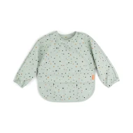 Ujjas előke zsebbel Happy dots zöld Ujjas előke zsebbel Happy dots zöld