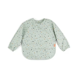 Ujjas előke zsebbel Happy dots zöld