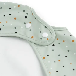 Ujjas előke zsebbel Happy dots zöld Ujjas előke zsebbel Happy dots zöld