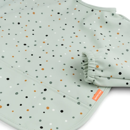 Done by Deer Ujjas előke zsebbel Happy dots zöld Done by Deer Ujjas előke zsebbel Happy dots zöld