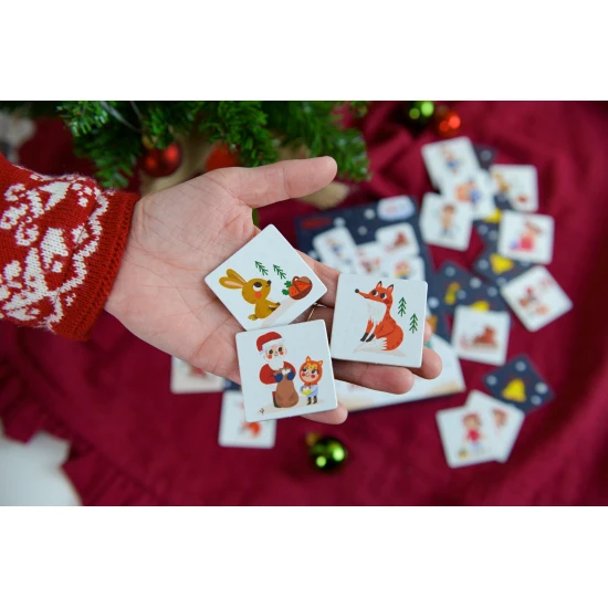 Gyermek játékkártya karácsonyi motívummal