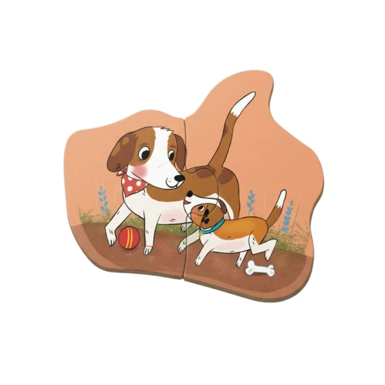 Első farmos puzzle 6 az 1-ben farmállatokkal és kicsinyeikkel