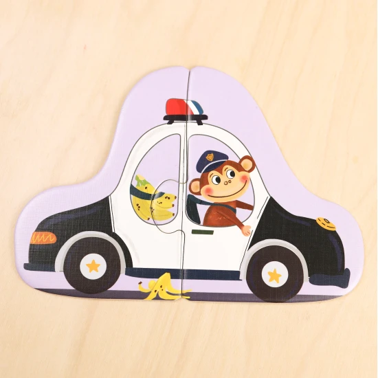 Első kirakó Közlekedés 6 az 1-ben – gyermek kirakók állatokkal és járművekkel