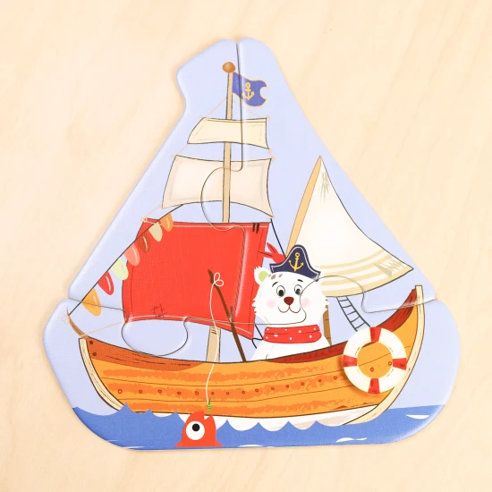 Első kirakó Közlekedés 6 az 1-ben – gyermek kirakók állatokkal és járművekkel