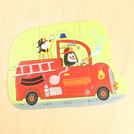 Első kirakó Közlekedés 6 az 1-ben – gyermek kirakók állatokkal és járművekkel