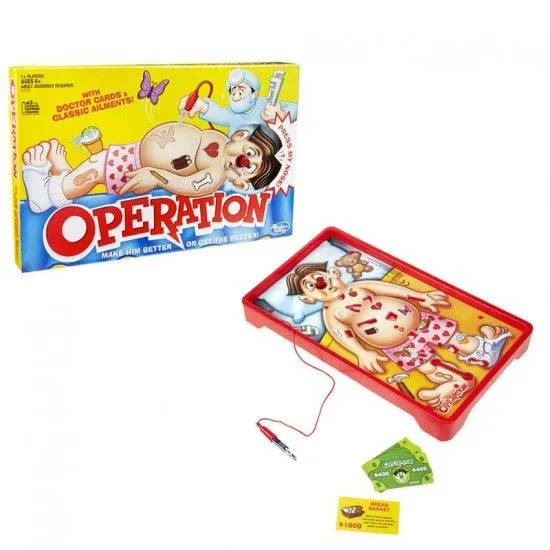 Game Operation - szórakoztató és oktató közösségi játék gyerekeknek.